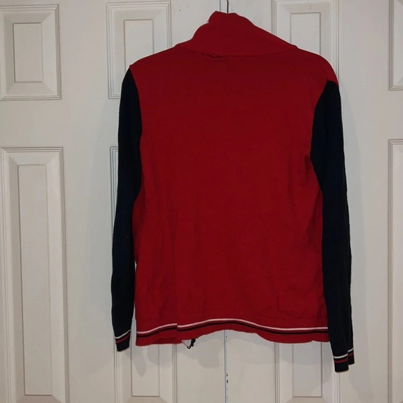 Tommy Hilfiger fill zipper knit  multi color unisex jacket sweater Sz S - Picture 5 of 13